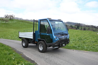 Caron EC70 : nouveau transporteur électrique d'un poids total de 5000 kg. Source : zvg