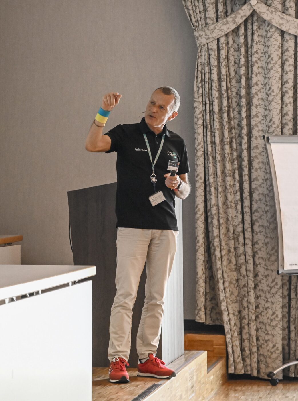 Stefan Dürger, CEO of Orthotec, at a meeting of the Opacc User Group. Photo: Opacc