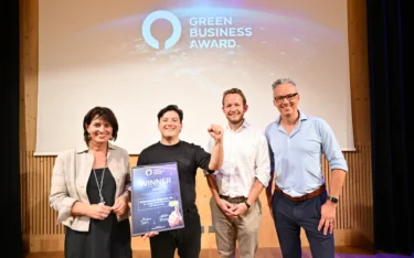 Infomaniak Receives Green Business Award from Doris Leuthard. Source: zvg