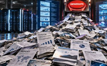 Généré rapidement d'un simple clic et souvent truffé d'erreurs : du contenu généré par l'IA sans utilité ni valeur ajoutée. Cette image en est peut-être un exemple... © Généré par l'IA / Perplexity.ai