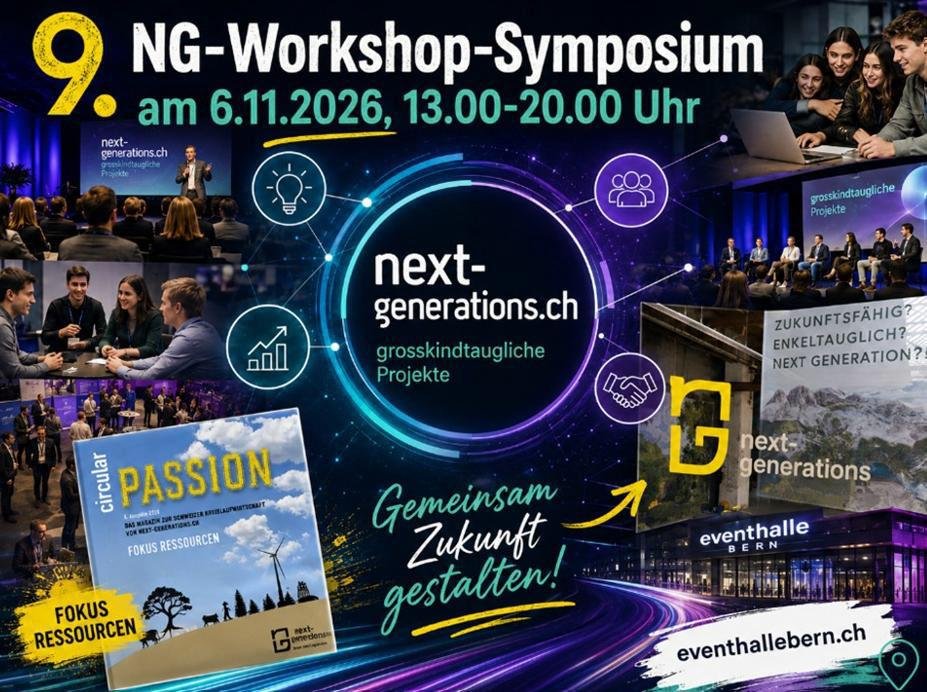 Das 9. NG-Symposium findet am 6. November 2026 in der Eventhalle Bern statt. Quelle: zvg